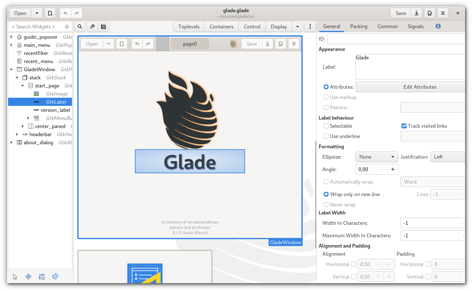 Glade A User Interface Designer - 